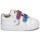 Sapatos Rapariga Sapatilhas Converse STAR PLAYER 2V GLITTER TEXTILE OX Branco / Azul / Rosa