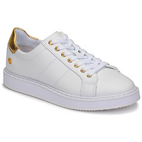 Sapatos Mulher Sapatilhas Lauren Ralph Lauren ANGELINE II Branco / Ouro