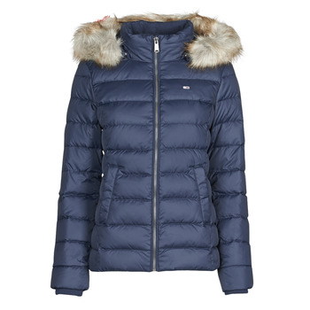 Textil Mulher Quispos Tommy Jeans TJW BASIC HOODED DOWN JACKET Marinho