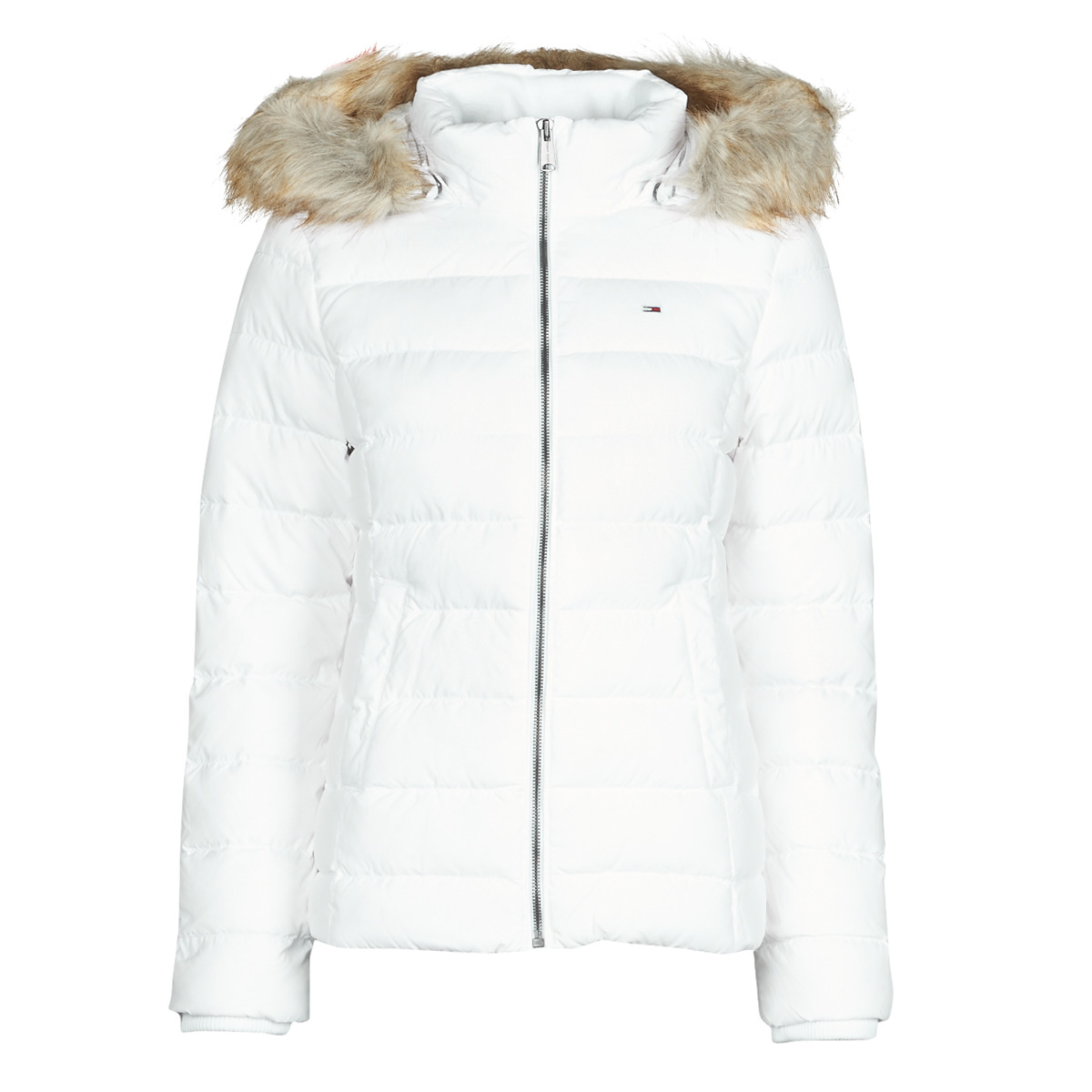 Textil Mulher Quispos Tommy Bumbag Jeans TJW BASIC HOODED DOWN JACKET Branco