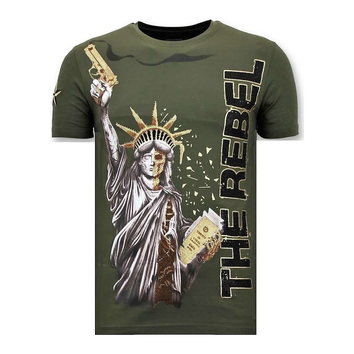 Textil Homem T-Shirt mangas curtas Local Fanatic 107513420 Verde