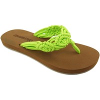 Sapatos Mulher Sandálias Brasileras Crochet Verde