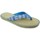 Sapatos Mulher Chinelos Brasileras Spar Etnia Azul