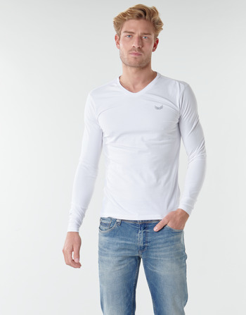 Textil Homem T-shirt mangas compridas Kaporal VIFT Preto-branco