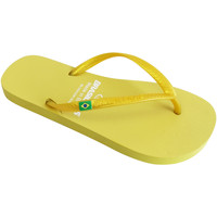 Sapatos Mulher Chinelos Brasileras Classic Pearl W Amarelo