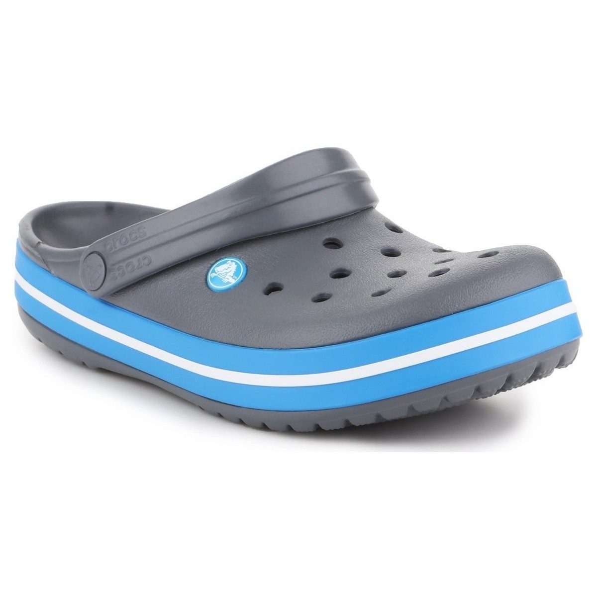 Sapatos Homem Chinelos Crocs Crocband  11016-07W Cinza