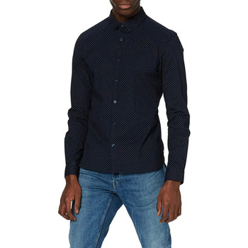 Textil Homem Camisas mangas comprida Teddy Smith  Azul
