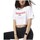 Textil Mulher T-Shirt mangas curtas Reebok Sport Linear Logo Crop Tee Branco