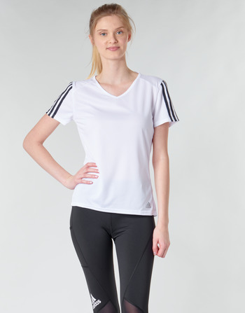 Textil Mulher T-Shirt mangas curtas adidas Performance RUN IT TEE 3S W Branco