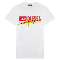 Textil Rapaz distorted logo T-shirt Diesel TDIEGOBX2 Branco