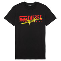 Textil Rapaz distorted logo T-shirt Diesel TDIEGOBX2 Preto
