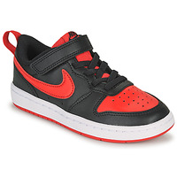 Sapatos Criança Sapatilhas Nike COURT BOROUGH LOW 2 PS Preto / Vermelho