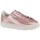 Sapatos Criança Sapatilhas Puma Basket Platform Metal Rosa