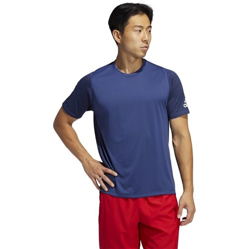 Textil Homem T-Shirt mangas curtas adidas Originals Training Branco, Azul