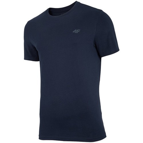 Textil Homem Short Sleeve Space Dye Performance Knit Shirt 4F TSM003 Preto