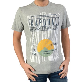 Textil Homem We11done logo-print colour-block T-shirt Kaporal 145019 Cinza