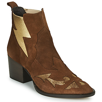 Sapatos Mulher Botins Fericelli NAUSSON Bege / Ouro