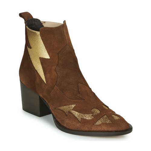 Sapatos Mulher Botins Fericelli NAUSSON Bege / Ouro