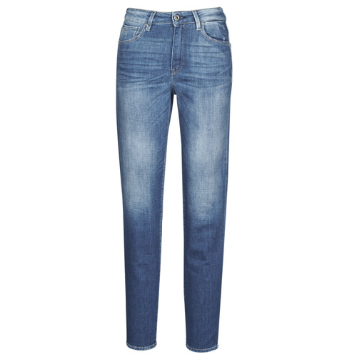 Textil Mulher Calças slim-fit Jeans G-Star Raw 3301 HIGH STRAIGHT 90'S ANKLE WMN Cobalto