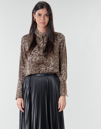 Textil Mulher Tops / Blusas Guess VIVIAN Leopardo