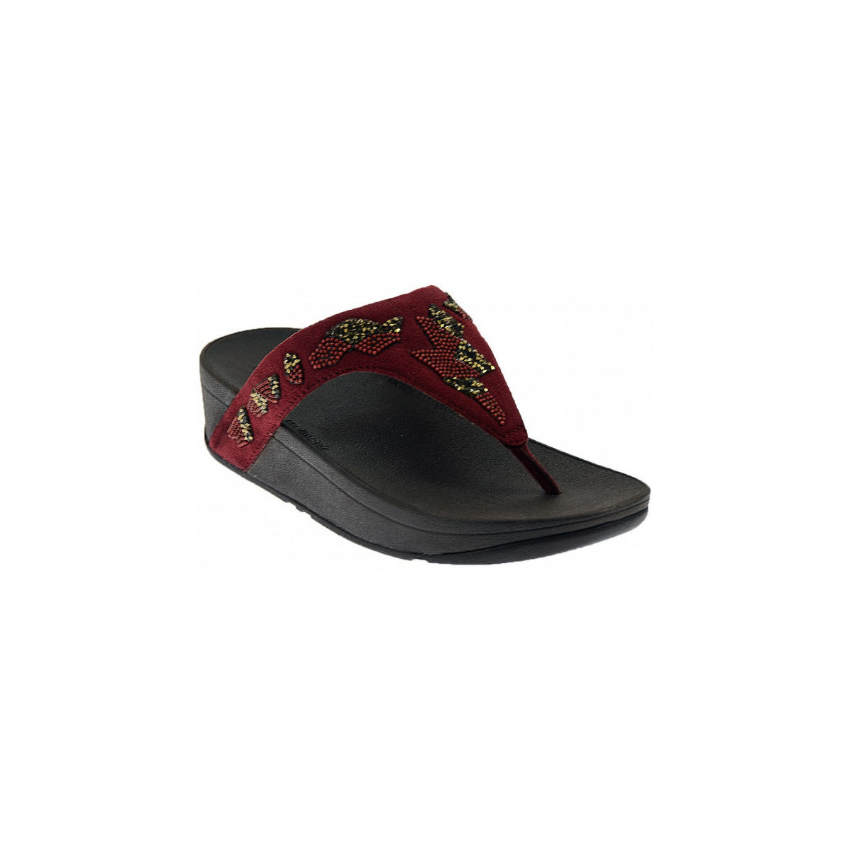 Sapatos Mulher Sapatilhas FitFlop FitFlop LOTTIE PATCHWORK TOE THONGS Castanho