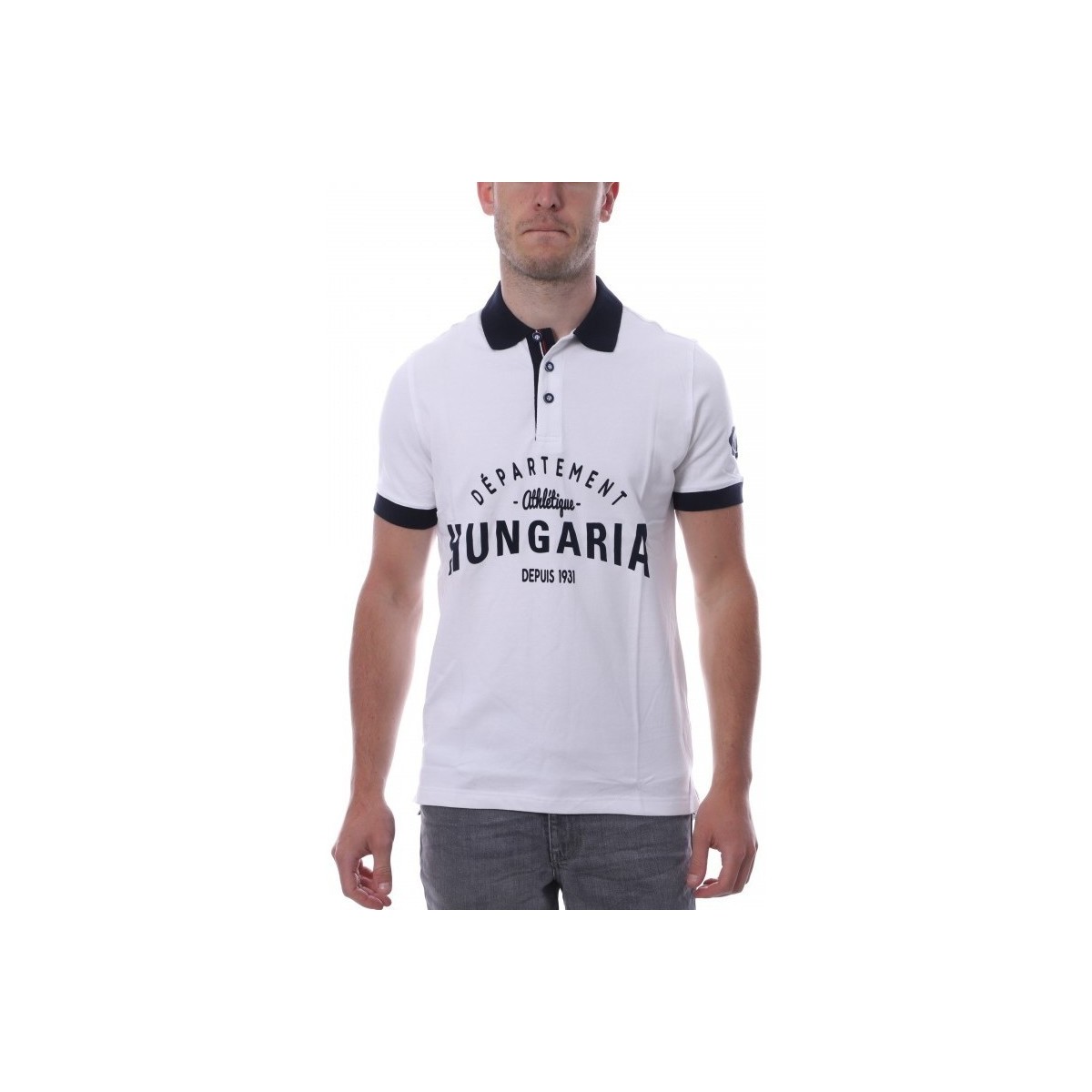 Textil Homem michael kors white printed logo shirt Hungaria  Branco