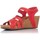 Sapatos Mulher Sandálias Interbios 5633 Vermelho