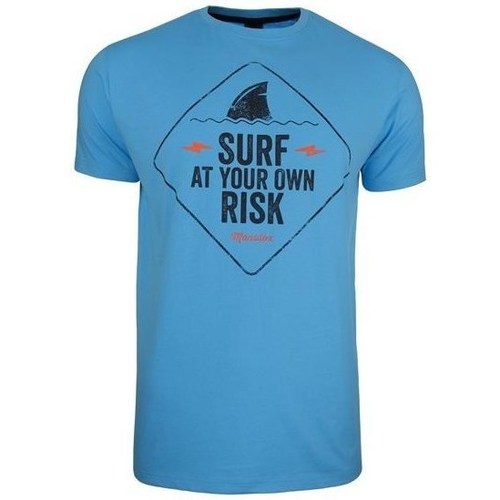 Textil Homem T-Shirt mangas curtas Monotox Surf Risk Azul