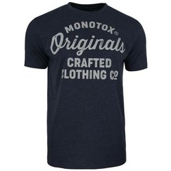 Textil Homem T-Shirt mangas curtas Monotox Originals Crafted Azul marinho