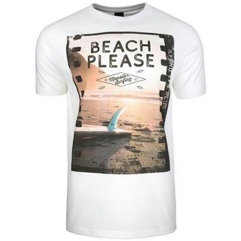 Textil Homem T-Shirt mangas curtas Monotox Beach Cor de laranja, Branco