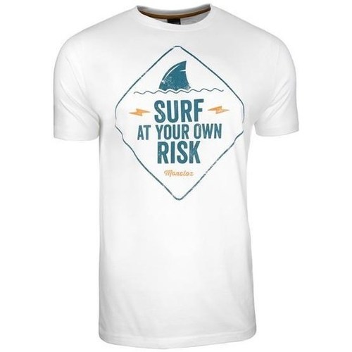 Textil Homem T-Shirt mangas curtas Monotox Surf Risk Branco