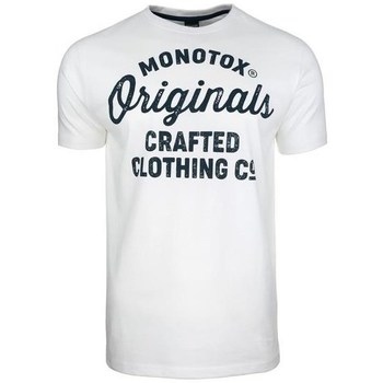 Textil Homem T-Shirt mangas curtas Monotox Originals Crafted Branco