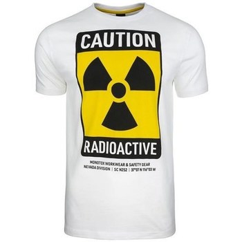 Textil Homem T-Shirt mangas curtas Monotox Radioactive Branco, Amarelo