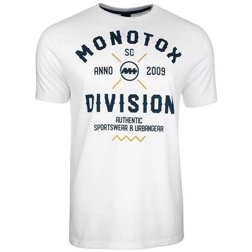 Textil Homem T-Shirt mangas curtas Monotox Division Branco