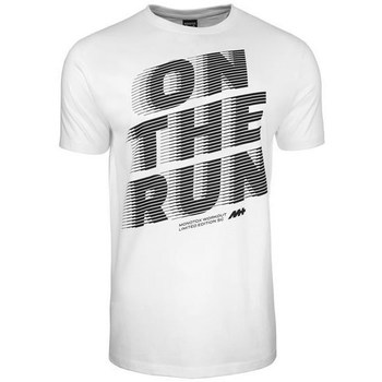 Textil Homem T-Shirt mangas curtas Monotox ON The Run Branco, Cinzento