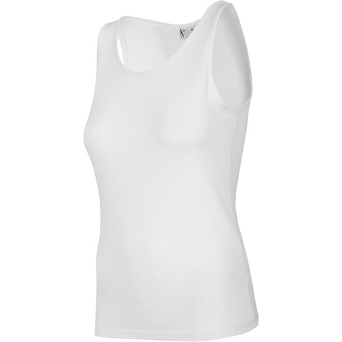 Textil Mulher T-Shirt HAIDEN curtas 4F TSD003 Branco