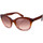 jil sander boxy drawstring hem cotton hoodie item óculos de sol Jil Sander JS716S-204 Castanho