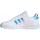 Sapatos Criança Sapatilhas adidas Originals Grand Court K Cor azul-turquesa, Branco