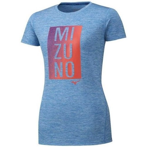 Textil Mulher T-Shirt mangas curtas Mizuno Coleção Primavera / Verão Azul