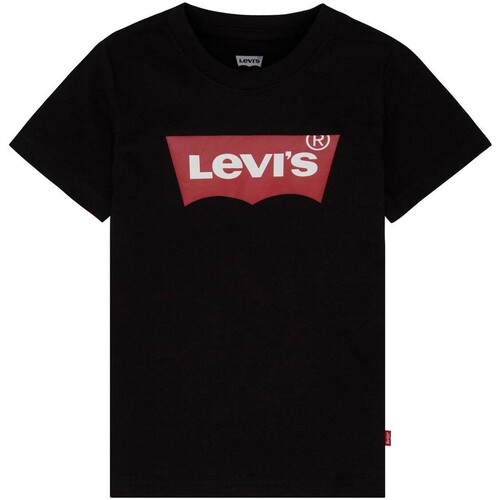 Textil Rapariga T-Shirt mangas curtas Levi's 151249 Preto