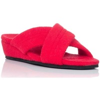 Sapatos Mulher Chinelos Norteñas Zapatilla de casa con cuña Vermelho