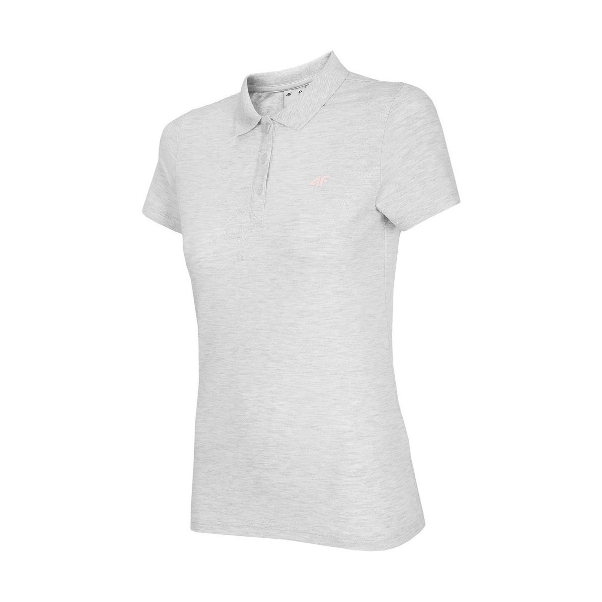 Textil Mulher T-Shirt mangas curtas 4F NOSH4 TSD007 Biały Melanż Branco, Cinzento