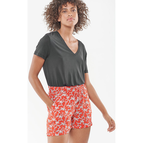 Textil Mulher Shorts / Bermudas Pelos / Plumasises Calções KLIO Vermelho