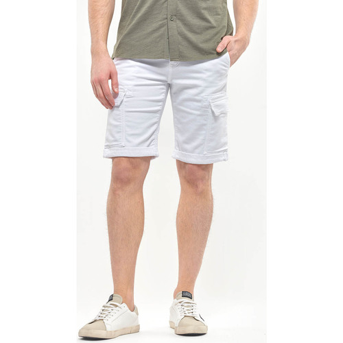 Textil Homem Shorts / Bermudas Calça com bolsos Bermudas DAMON Branco