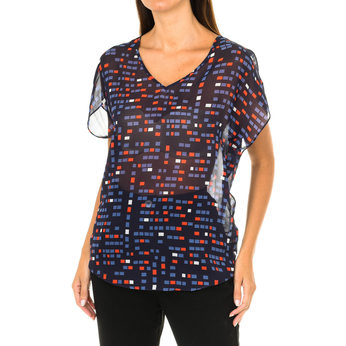 Textil Mulher Tops / Blusas Emporio Armani 3Y5H65-5NTAZ-2539 Azul