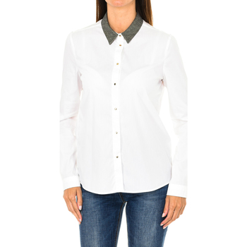 Textil Mulher camisas Armani jeans Camisa de manga larga Branco