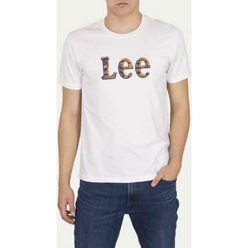 Textil Homem T-Shirt mangas curtas Lee T-shirt  Camo Package Bright White blanc/jaune/bleu