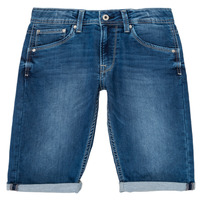 Textil Rapaz Shorts / Bermudas Pepe jeans CASHED SHORT Azul