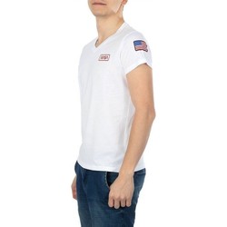 Textil Homem T-shirts campanha e Pólos Nasa BASIC FLAG V NECK Branco