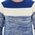 Textil Homem camisolas G-Star Raw CORE STRAIGHT STRIPE HUDSON BLUE IVORY Azul